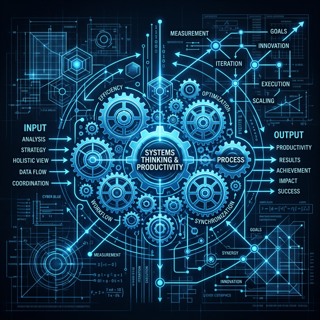 Abstract representations of productivity systems and architectural logic